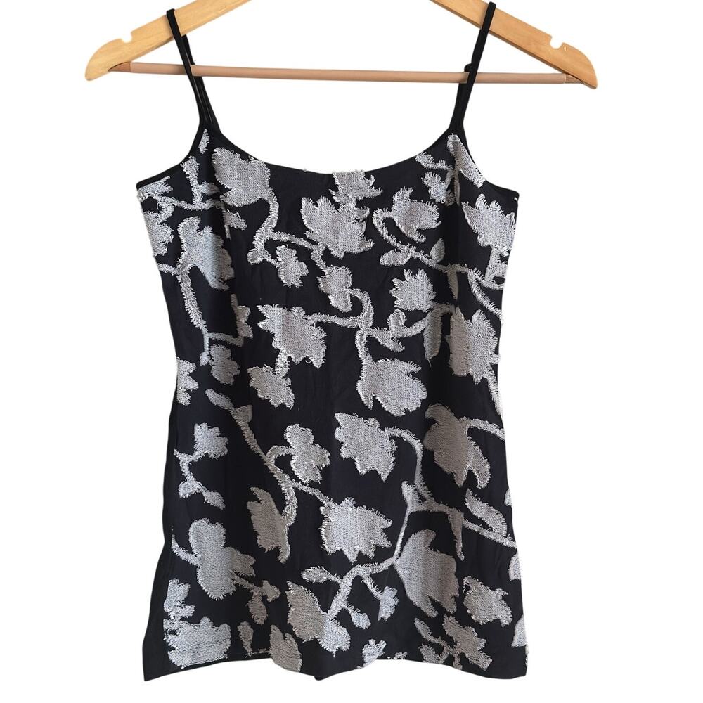LOFT Outlet Tank Top Bundle M Navy Blue Cami Set Floral & Textured - Picture 2 of 11